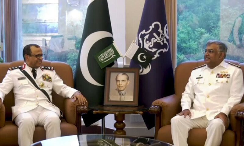 سعودی نیول کے سربراہ وائس ایڈمرل عبدالرحمٰن الغریبی کی نیول چیف سے ملاقات