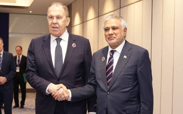 وزیر خارجہ اسحاق ڈار نے روسی وزیر خارجہ سرگئی لاوروف سے ملاقات