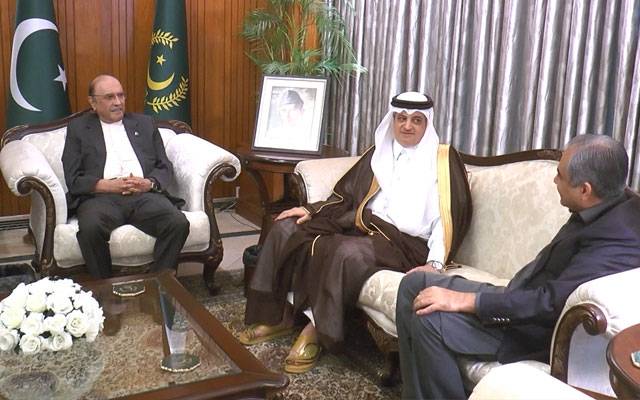 صدرِ مملکت آصف علی زرداری سے سعودی سفیر نواف بن سعید المالکی کی ایوان صدر میں ملاقات