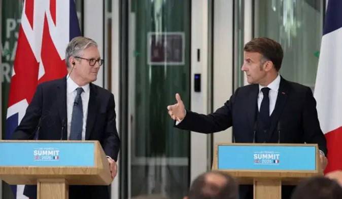 فرانسیسی صدر کی برطانیہ سے فلسطینی ریاست کو مشترکہ طور پر تسلیم کرنے کی اپیل