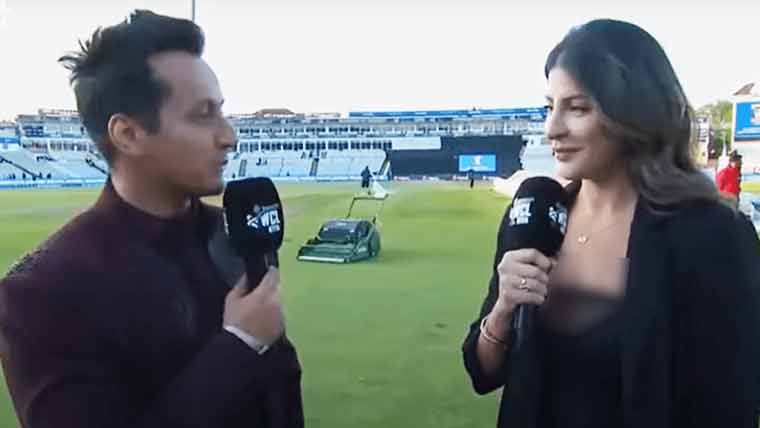 ورلڈ چیمپئن شپ آف لیجنڈز (WCL) کے مالک نے لائیو انٹرویو میں اینکر کو شادی کی پیشکش کردی