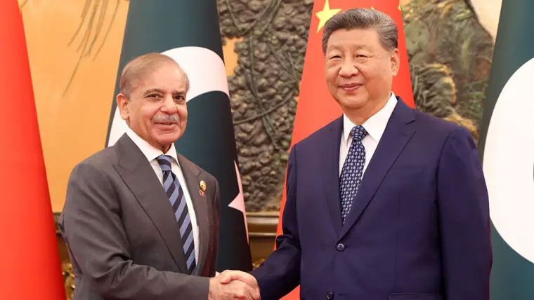 وزیراعظم شہباز شریف کی چین کے صدر شی جن پنگ سے ملاقات
