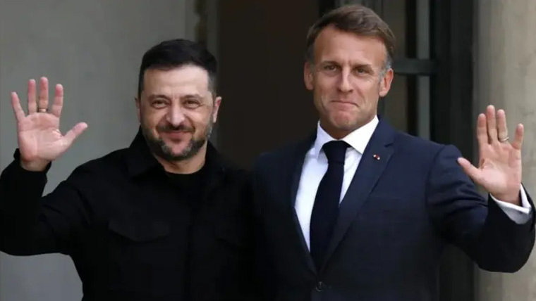 یوکرین میں جنگ بندی کیلئے 26 ممالک فوج بھیجنے کو تیار ہیں فرانسیسی صدر