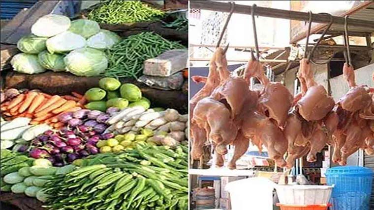 سبزیوں کی مہنگے داموں فروخت برائلر گوشت سستا