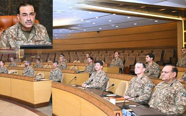 کور کمانڈرز کانفرنس مسلح افواج دشمن کے تمام مذموم عزائم ناکام بنانے کے لیے ہر وقت تیار ہیں