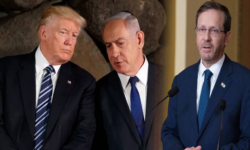 اسرائیلی صدر نے ٹرمپ کی نیتن یاہو کو معاف کرنے کی درخواست مسترد کردی