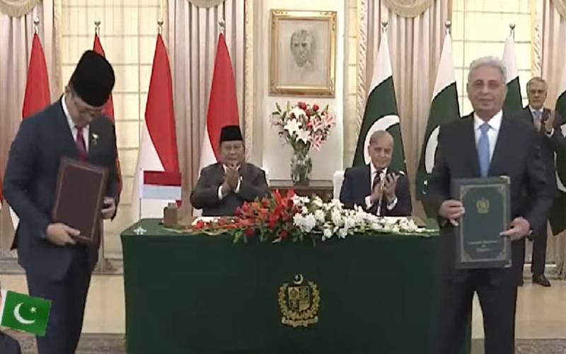 پاکستان اور انڈونیشیا کے درمیان تعاون کے 7 معاہدوں اور مفاہمتی یادداشتوں پر دستخط