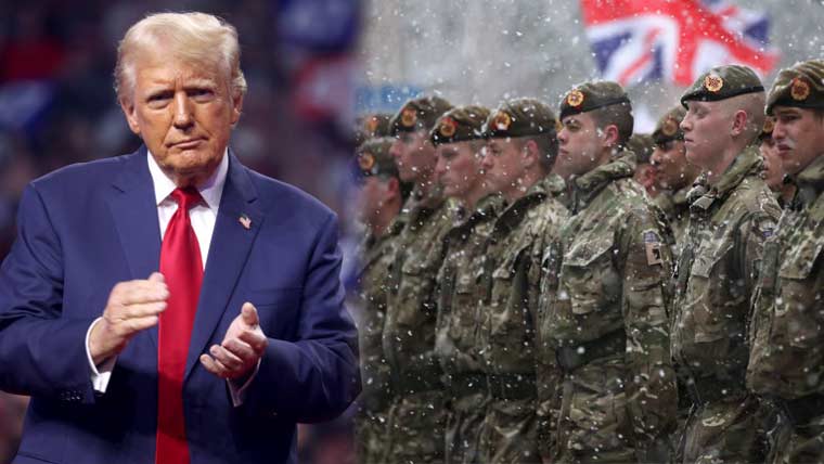 شدید تنقید کے بعد ٹرمپ کے مؤقف میں تبدیلی برطانوی فوج کی تعریفوں کے پل باندھ دیے