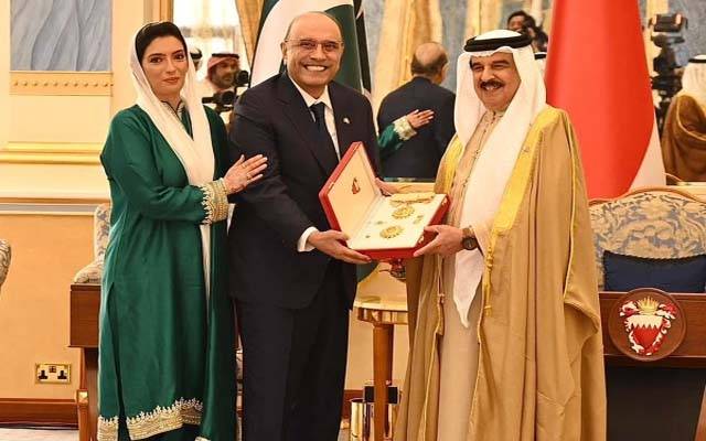 صدر زرداری اور بحرین کے شاہ کی اہم ملاقات دوطرفہ تعلقات کے فروغ پر اتفاق