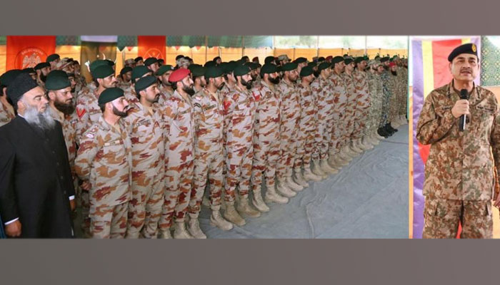 فیلڈ مارشل نے مغربی سرحدوں پر اگلے مورچوں پر تعینات جوانوں کے ساتھ عید منائی