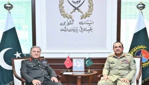 فیلڈ مارشل سے ترک بری افواج کے کمانڈر کی ملاقات علاقائی سیکیورٹی پر تبادلہ خیال