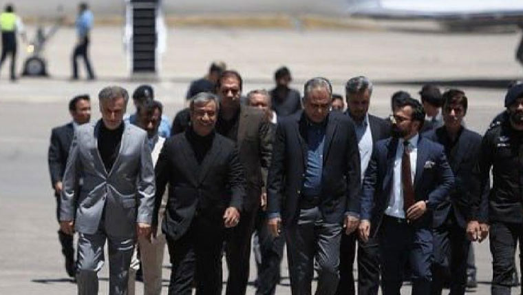 وفاقی وزیر داخلہ محسن نقوی ایرانی شہر مشہد پہنچ گئے