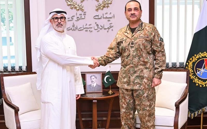 فیلڈ مارشل عاصم منیر سے کویت کے وزیرخارجہ کی ملاقات علاقائی سلامتی پر تبادلہ خیال