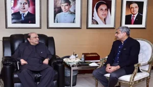 صدر آصف زرداری سے وزیر داخلہ محسن نقوی کی ملاقات سیاسی و قومی امور پر گفتگو
