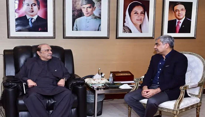صدر آصف زرداری سے وزیر داخلہ محسن نقوی کی ملاقات سیاسی و قومی امور پر گفتگو