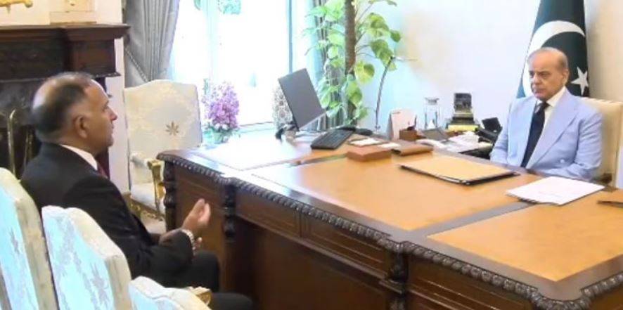 وزیراعظم شہباز شریف سے چیئرمین نیشنل ڈیزاسٹر مینجمنٹ اتھارٹی کی ملاقات سیلابی صورتحال پر بریفنگ