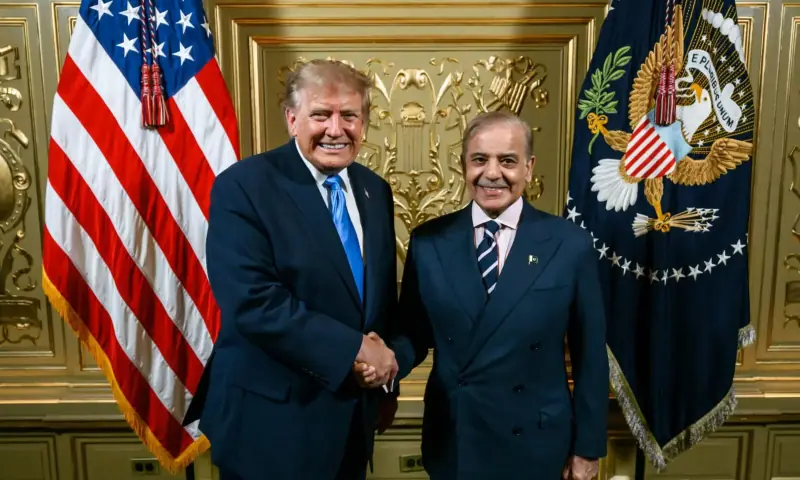 جنرل اسمبلی اجلاس وائٹ ہاوس نے شہباز ٹرمپ ملاقات کی تصویر جاری کردی