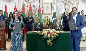 مالدیپ کے صدر کی پاکستان آمد دفاع اور سائبر سیکیورٹی سمیت 20 معاہدے