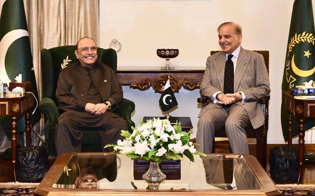 صدر مملکت آصف زرداری سے وزیر اعظم کی ملاقات ملک کی مجموعی سیاسی اور سیکورٹی صورتحال پر تبادلہ خیال